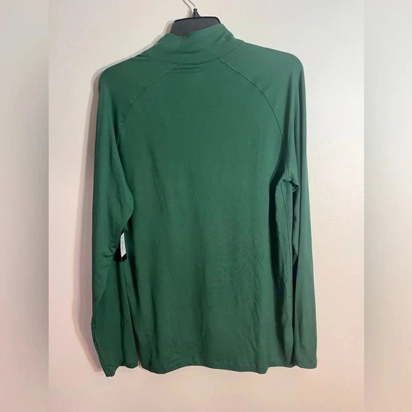 NFL Combine Men's Green Bay Packers Mock Neck Green Quarter-Zip Pullover Size S - Picture 6 of 9